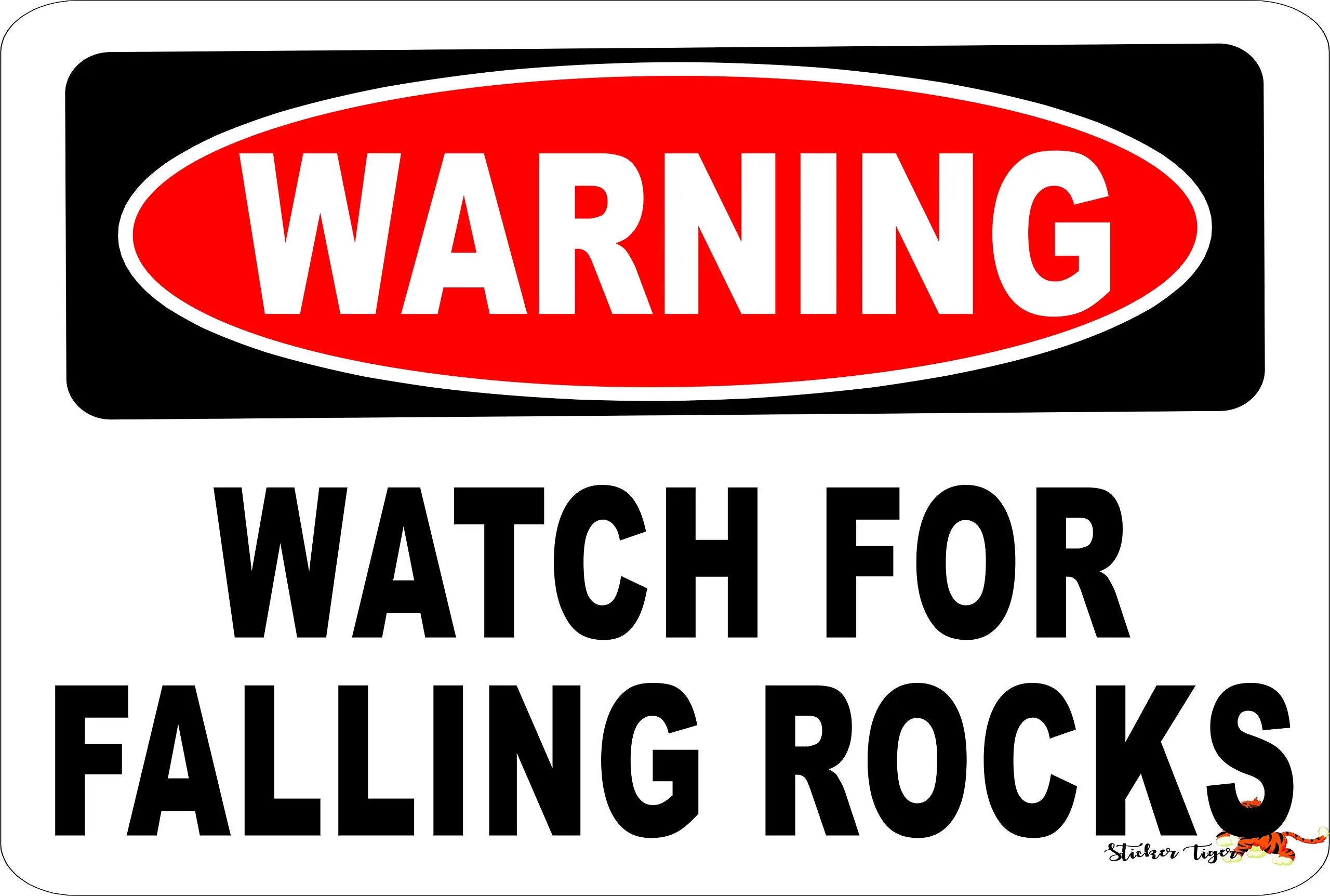 

WARNING WATCH FOR FALLING ROCKS Aluminum 8 x 12 Metal Novelty Vintage Reproduction Danger Sign sign
