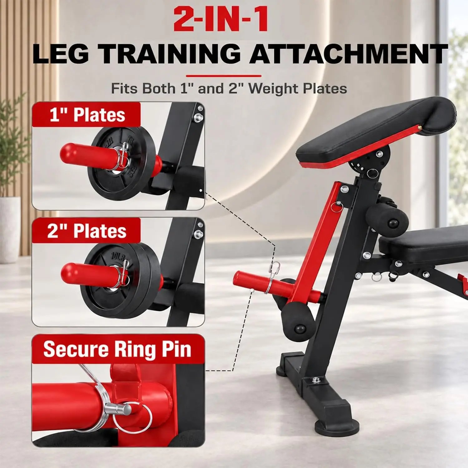 Heavy-Duty All-in-One Weight Bench for Complete Full Body Workout