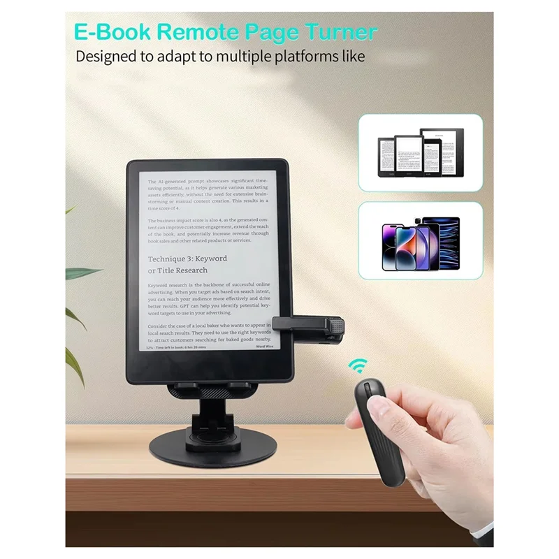 -MEOF تصميم جديد لصفحة التحكم عن بعد لـ Kindle Paperwhite Oasis Kobo Ereaders كاميرا لا سلكية لتسجيل الفيديو
