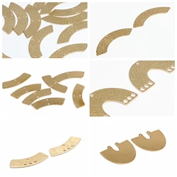 Hammered Brass Charms,Arch Shaped connector,Findings Accessories For Diy Earrings Necklace Bracelet DIY Making,Jewelry Supplies