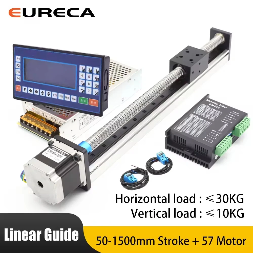 SFU1605 śruba kulkowa prowadnica liniowa szyna ruchowa CNC ręczny siłownik wał liniowy moduł skoku stołu z silnikiem krokowym 57