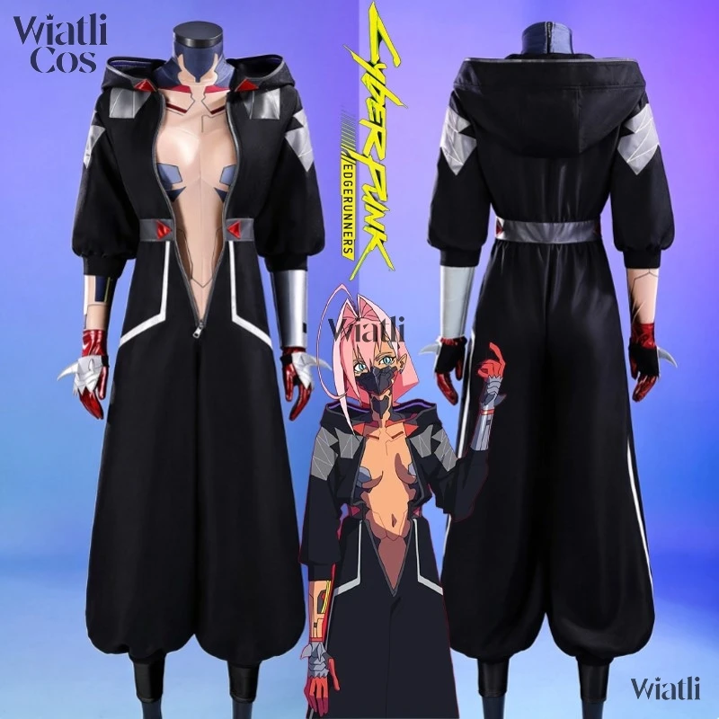 High Quality Anime Cyberpunk Edgerunners 2 Taliya Yang Cosplay Costume Uniform Hooded Jacket Roleplay Halloween Party Women​