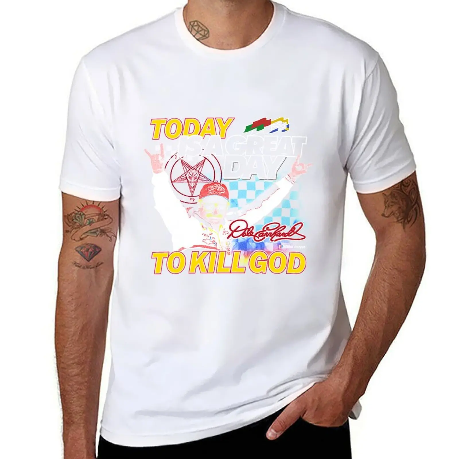 

Dale Earnhardt T-Shirt cotton t shirts high quality t shirt man plain T-Shirt