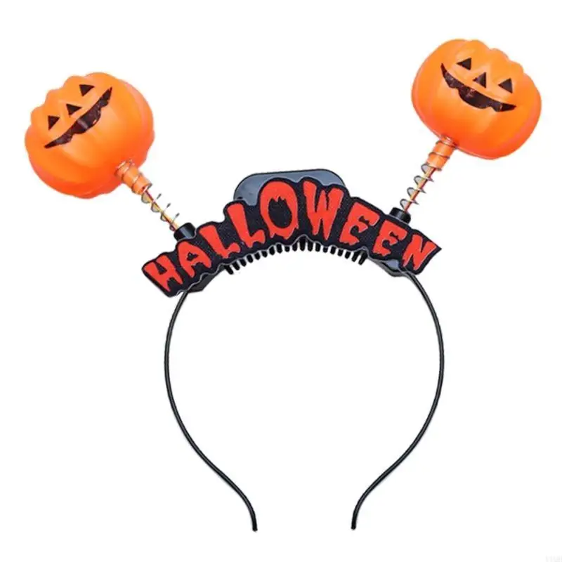 

Светящиеся повязки на голову Хэллоуин Тыква Череп Головные уборы Забавный декор для косплея