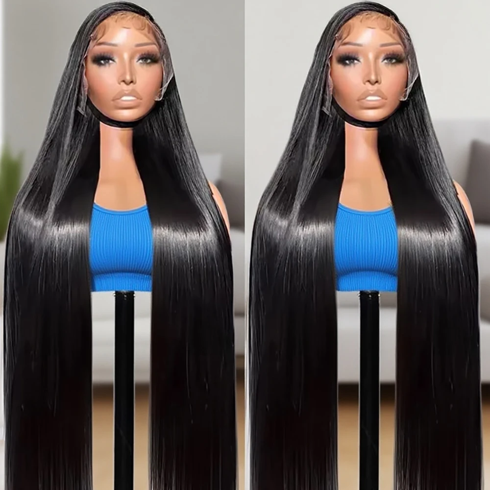 Parrucca anteriore in pizzo dritto 13x4 13x6 Hd trasparente brasiliano 30 parrucche per capelli umani da 46 pollici per donne nere parrucca frontale in pizzo 360