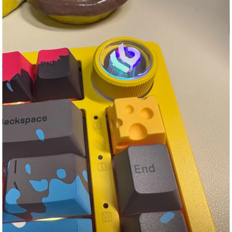 

Новая милая одиночная резиновая кейкап-набалдашка в виде сыра для механических клавиатур, для самостоятельной сборки, игровая, профиль OEM, персонализированное украшение для рабочего стола