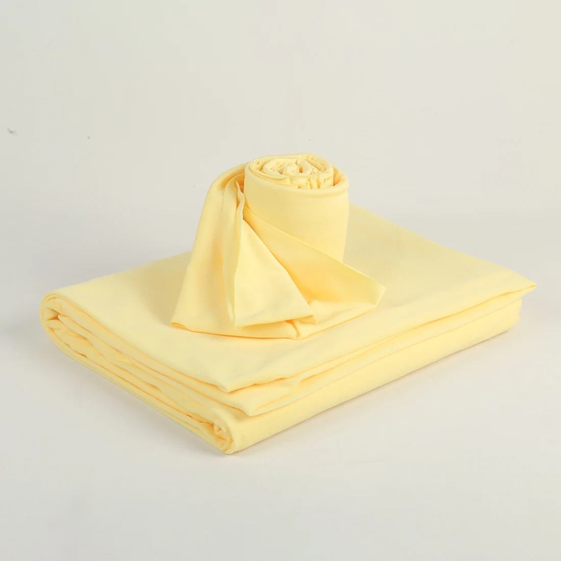 Soft Stretch Knitted Blanket And Wrap Set Baby Polar Fleece Beanbag Cover Comfortable And Stretchy Newborn Photography Props