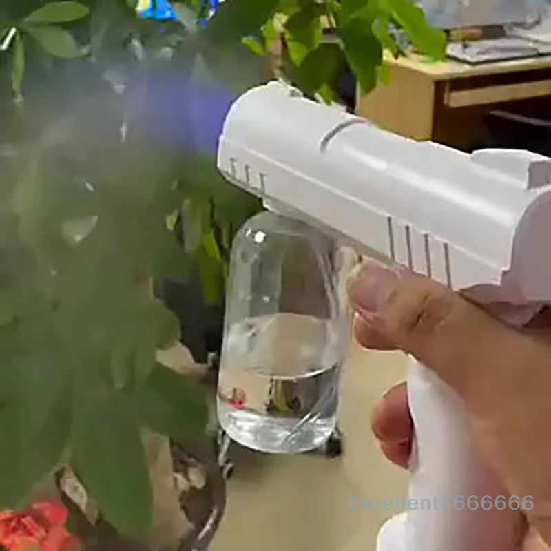 블루 나노 라이트가 장착된 USB 전기 소독기 - 정원과 집을 손쉽게 소독하세요