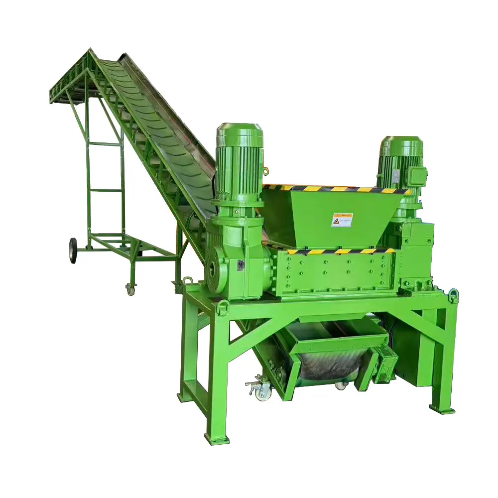Scrap Metal Shredder Machine, Industrial Waste Pre-Processing Unit,  Shredding System for Steel, Overload Auto-Reverse