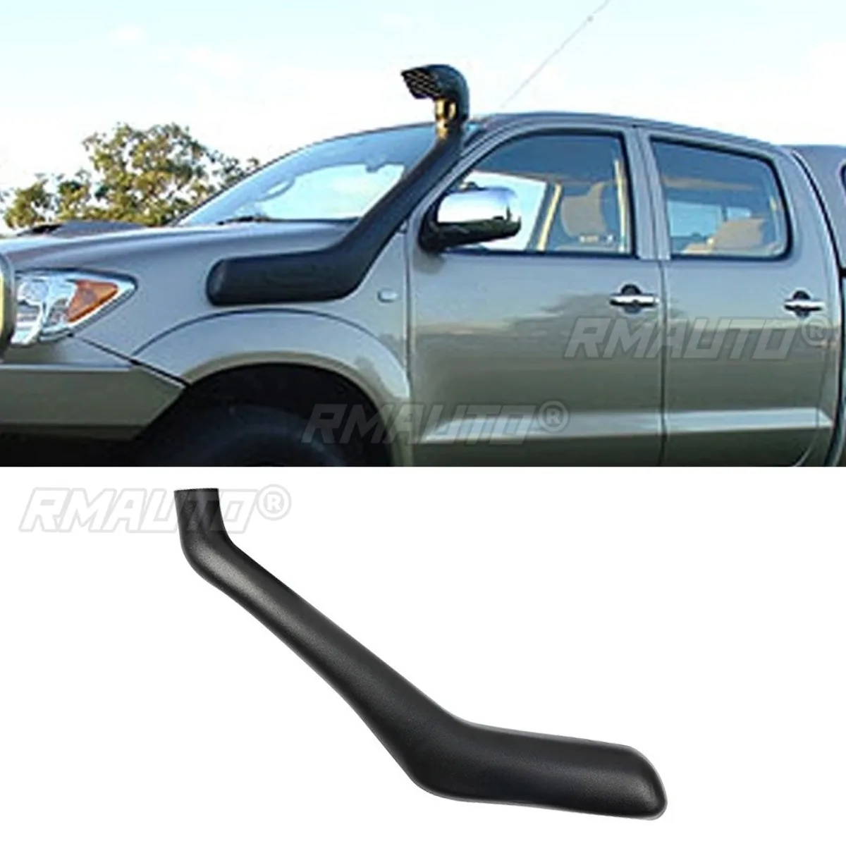 For Toyota Hilux125 Vigo 2005 Car Snorkel Kit Air Intake Wading Hose Front Side Snorkel Desert Intake Duct Car Accessories