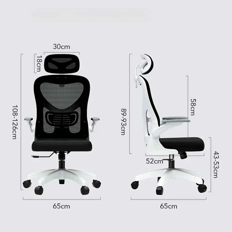 Ergonomische Computer Stoff Stuhl Gaming Räder bequeme faltbare Massage Schreibtisch Tourist Silla Gamer Wohn möbel