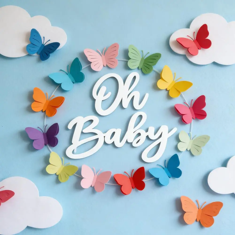 Wooden Letter Sign Oh Baby Sign Wooden Letters Home Room Wall Decoration Baby Shower Gender Reveal Party Backdrop Decor Set