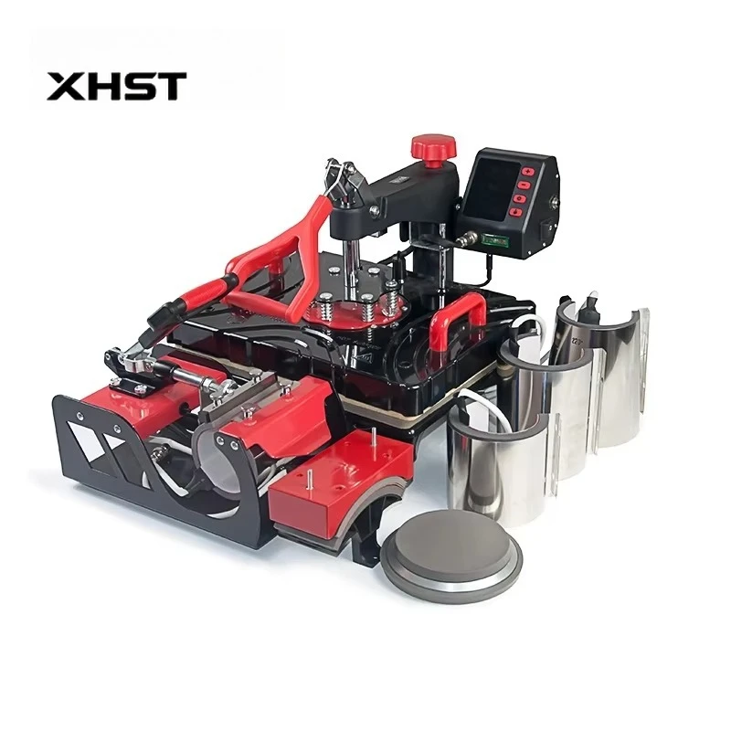 

11 in 1 Heat Press Machine Pen Sublimation Printing Machine Hat Cap Heat Press Machine for Tshirt Mugs P8100-11