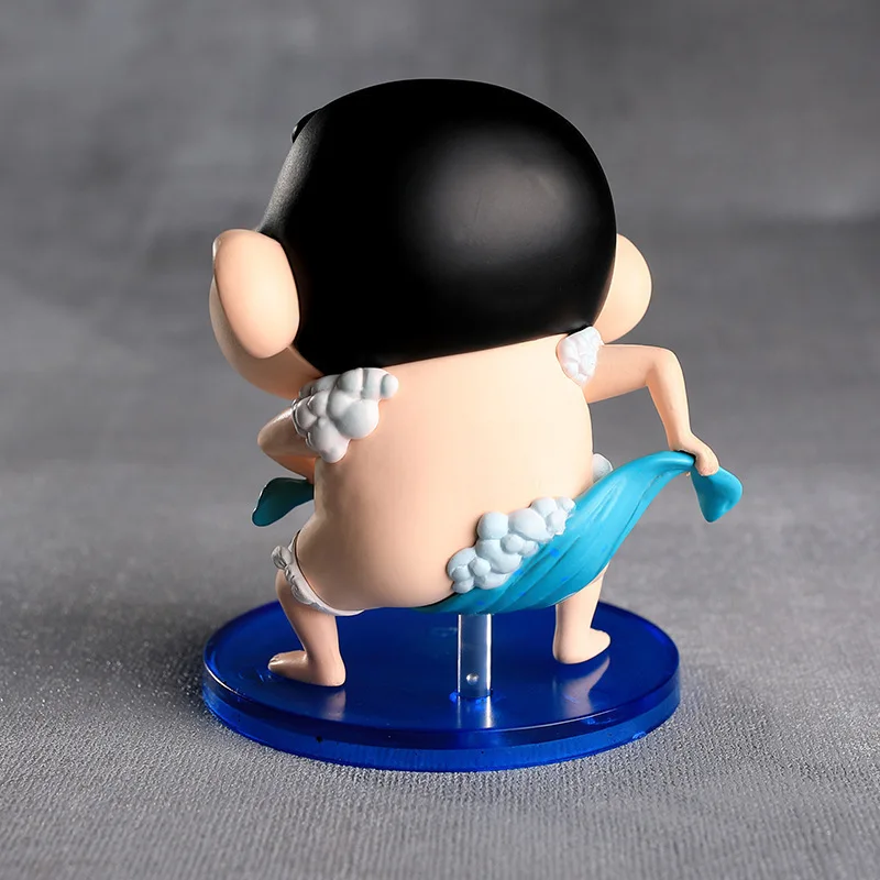 Nowe 8cm Figurki Anime Crayon Shin-Chan Seria Q-versja Lalka Dekoracja Samochodu Figurki Model Zabawki dla Dzieci Prezenty dla Fanów
