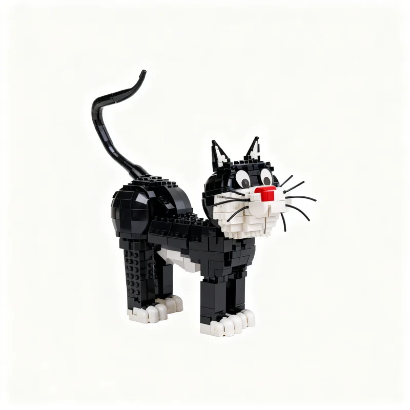 1745pcs MOC Sylvester The CAT Model Building Blocks Toy Architecture Christmas Gifts Brick Birthday Display Education Collection