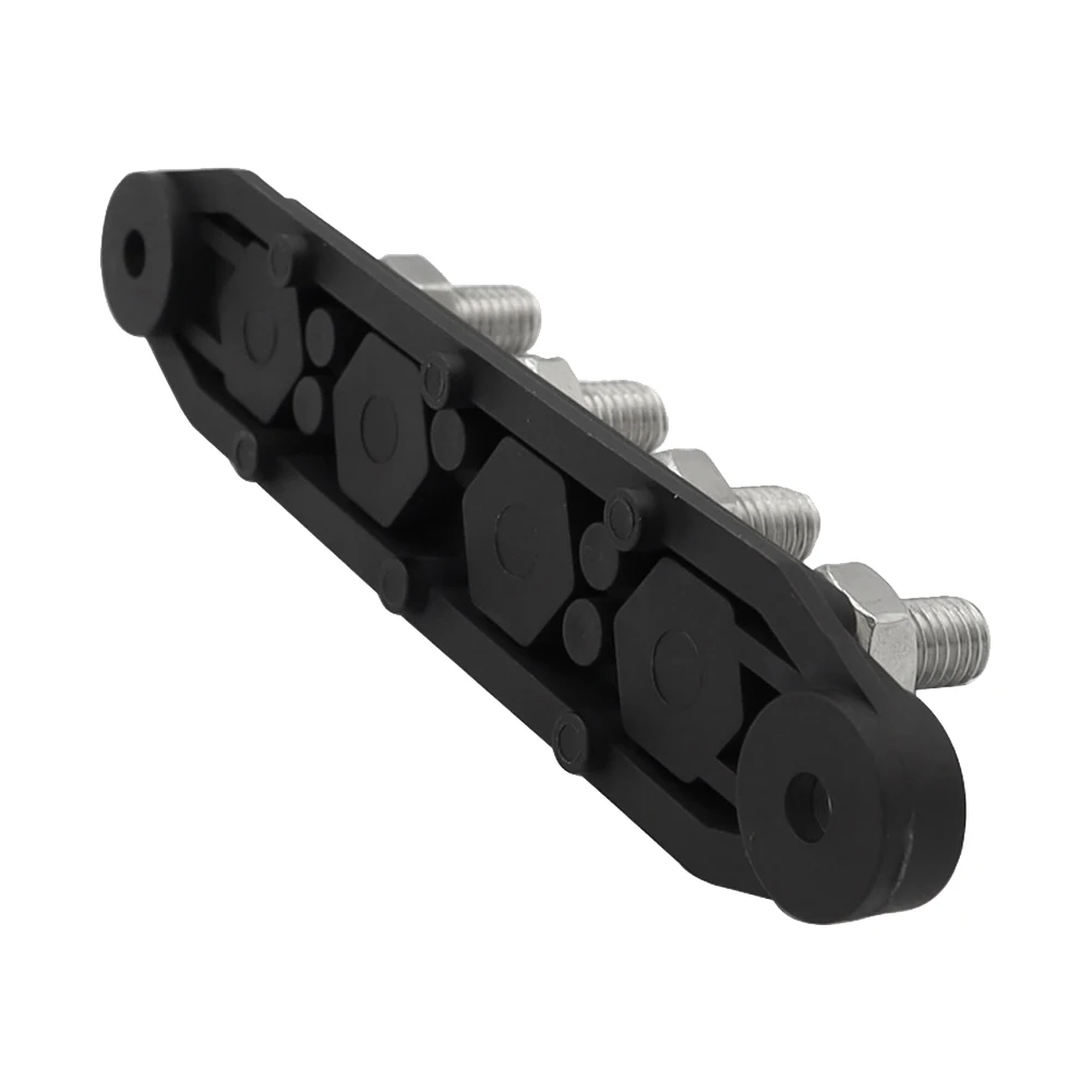 

ABRU-4Pcs M8+M10 250A 4 Post Terminal Studs Busbar Battery Car Rv-Marine Cable Organizer Box Black+Red