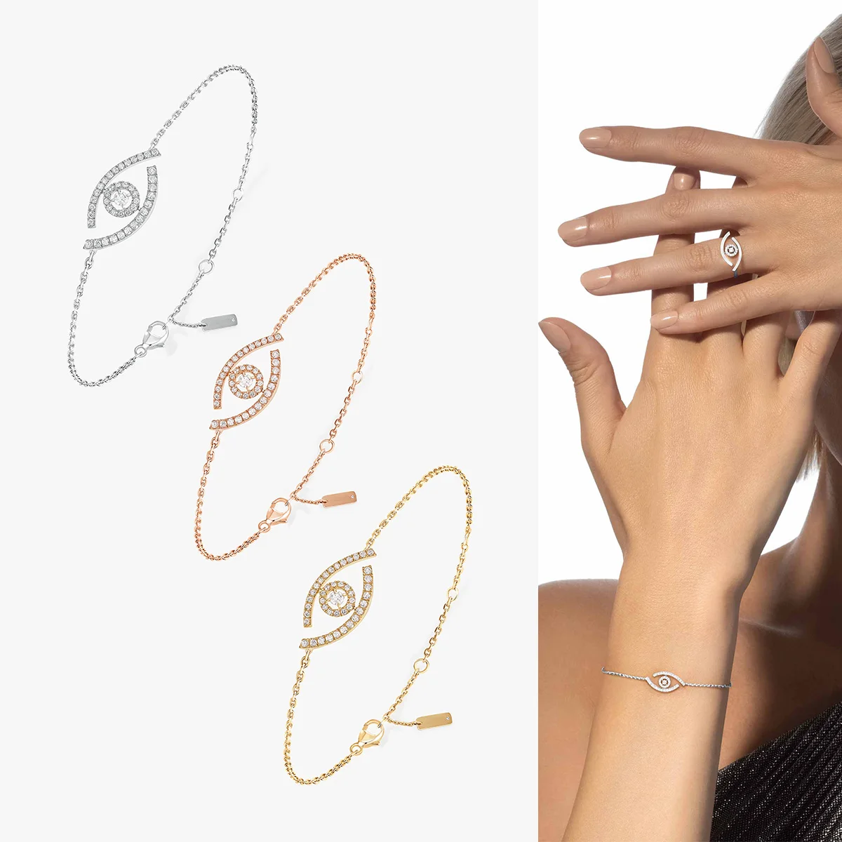 

Браслет из стерлингового серебра 925 пробы с бриллиантами Baby Move, легкие роскошные высококачественные изысканные женские аксессуары