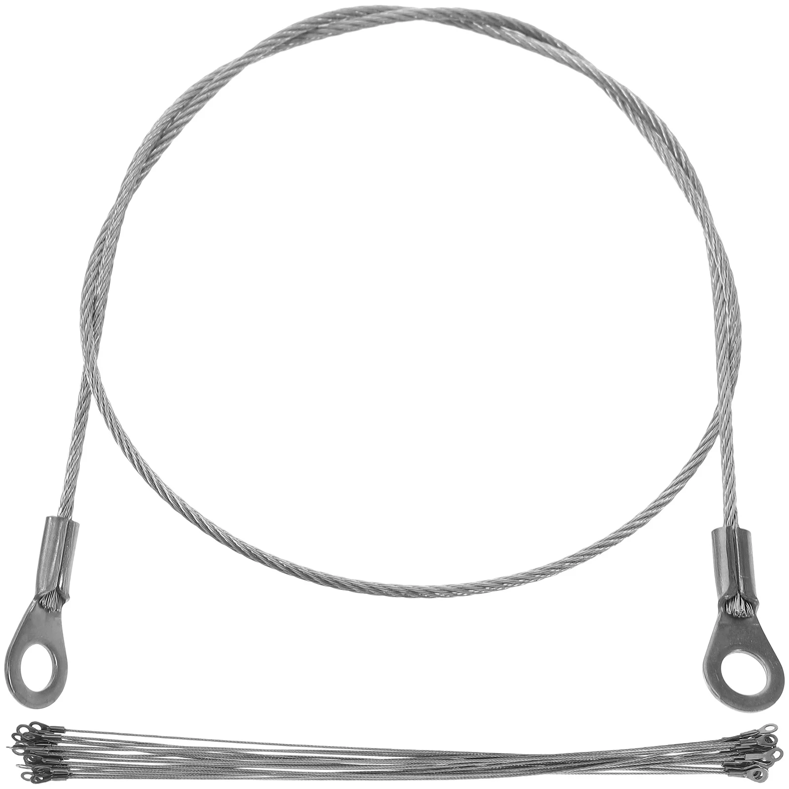 สายรัดนิรภัยสแตนเลส 20 ชิ้น สำหรับแขวนรูปภาพ กระจก ใช้งานกลางแจ้ง ทนทาน สายคล้องอเนกประสงค์ อุปกรณ์ทางทะเล สายรัดนิรภัย