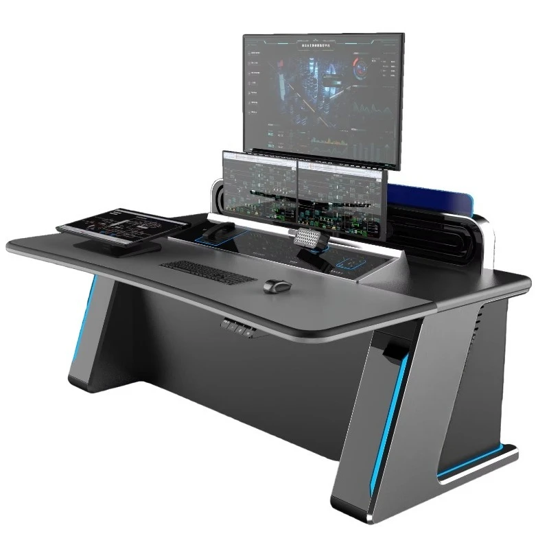Customizable Industrial Design Control Console Workstations for Call Centers Monitoring Rooms Intelligence Command Centers