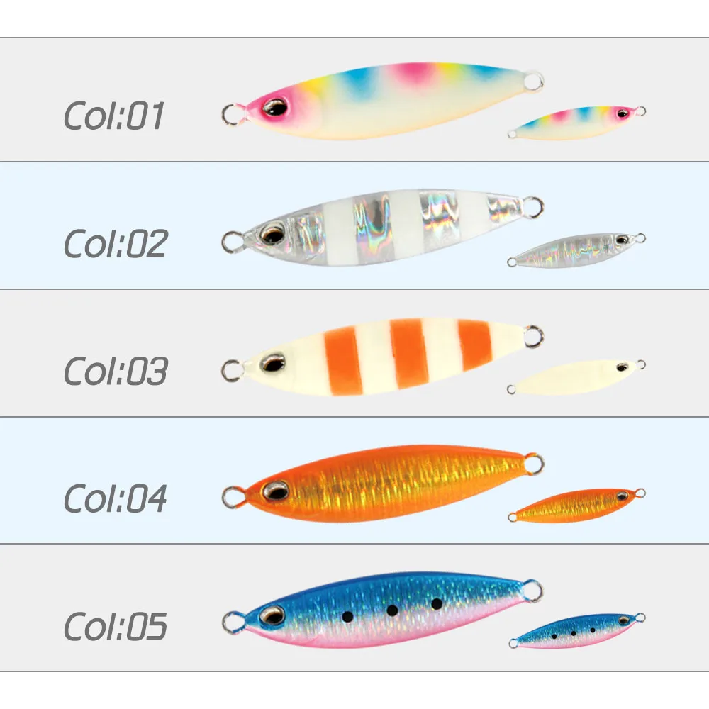 HappyJack 2024 new Micro Metal Jig Fishing Lures 5g/10g/15g/20g Shore Casting Jigging Spoon mini jigs Saltwater Artificial Bait