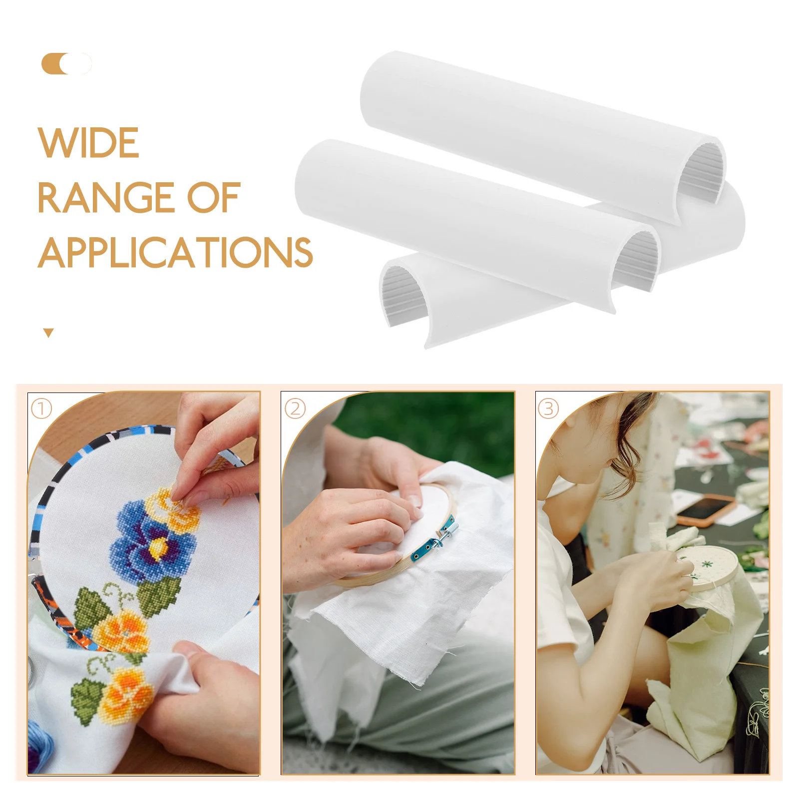 10 pçs quadro de ponto cruz fivela tubo plástico fivela para ponto cruz tecido suprimentos rolo ajustável bordado aro suporte