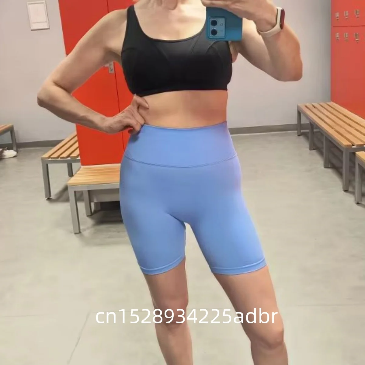 Women Yoga Shorts High Waist Sport Shorts Hip Push Up Soft Fitness Quick Dry Running Shorts Tummy Control Workout Gym Shorts