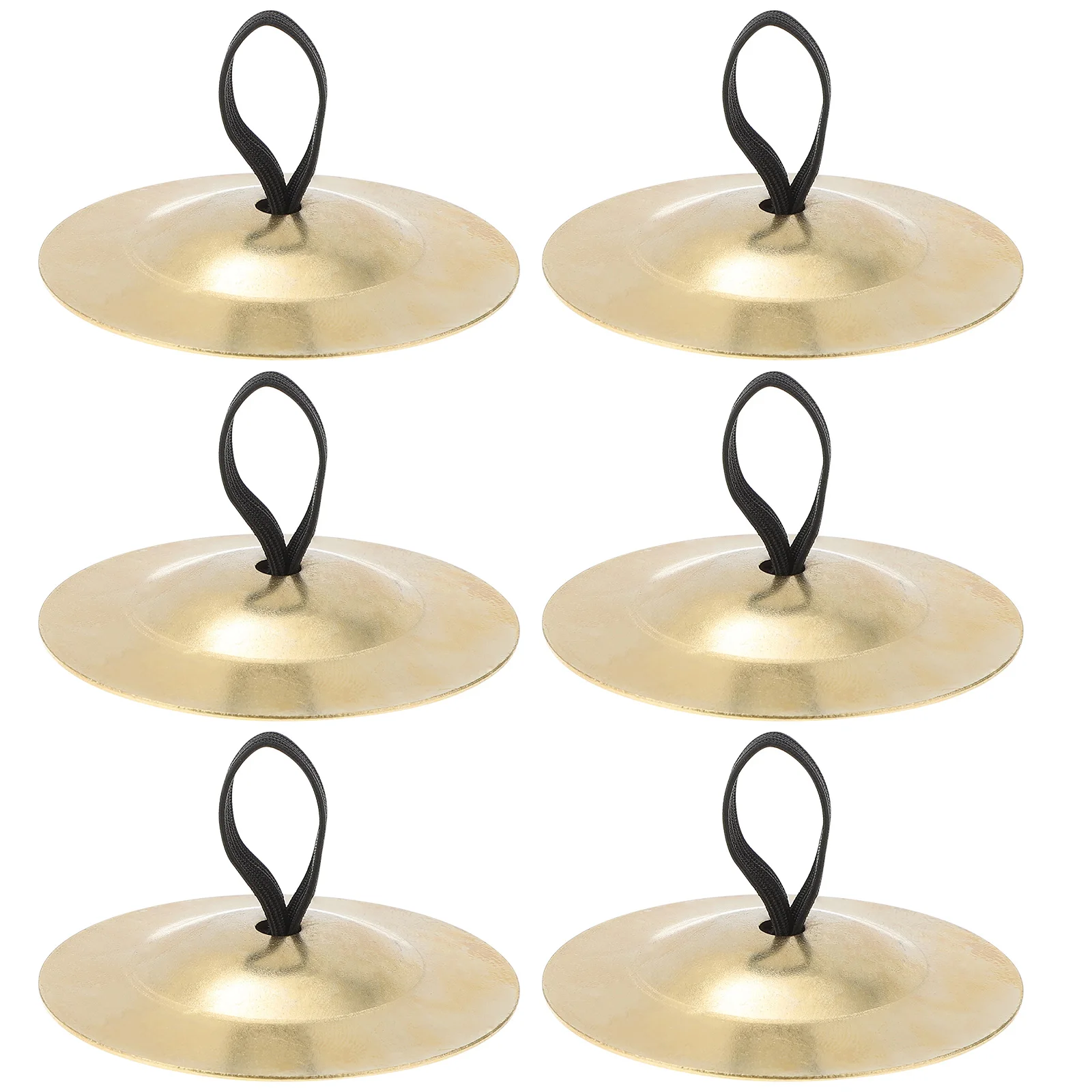 

Copper Finger Cymbals Instrument Light Weight Durable Quality Brass Easy Hold Elastic Musical Percussion Props Zills
