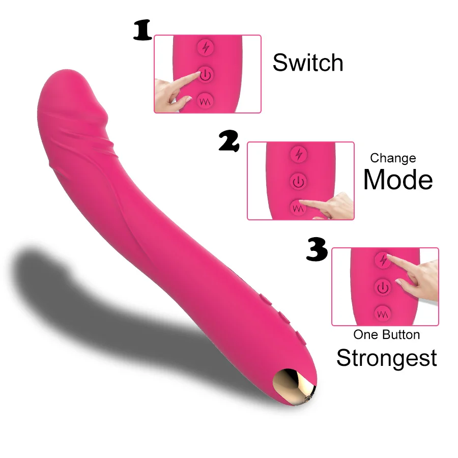 Vibrador vibrador feminino, Mamilo, Ponto G, Estimulador de buceta, Vagina, Masturbador anal, Flerte adulto, Brinquedos Sexuais Eróticos