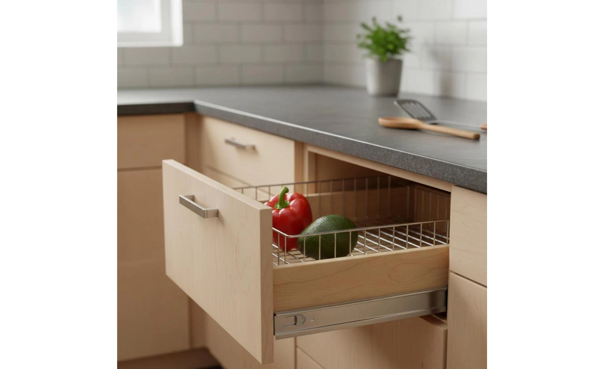 2 Pieces Cabinet Basket Track Effortless Glide Bottom Mount Drawer Slide Full Extension Drawer Slide Heavy Duty Hardware 2 Pieces Cabinet Basket Track Effortless Glide Bottom Mount Drawer Slide Full Extension Drawer Slide Heavy Duty Hardware