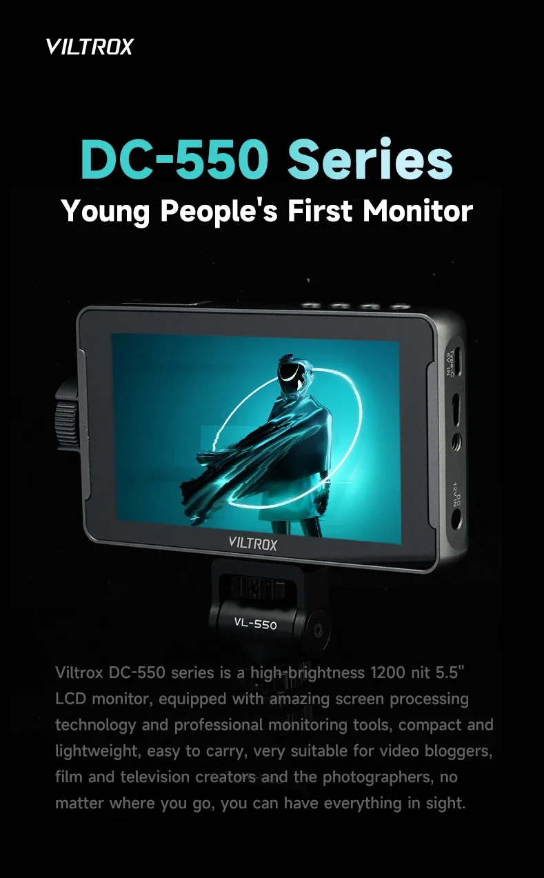 VILTROX DC-550 Pro ポータブルモニター 5.5 