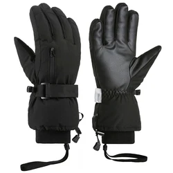 LOCLE Touch Screen Ski Gloves Men Women Warm Windproof Riding Hiking Skiing Skateboard Snowboard Gloves Snowmobile Gloves