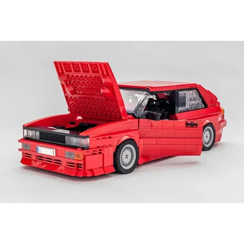 MOC-185304 Rot Neues GTR Supercar Bausteinmodell 142 Bausteinteile Kindergeburtstag Baustein Spielzeug Geschenk