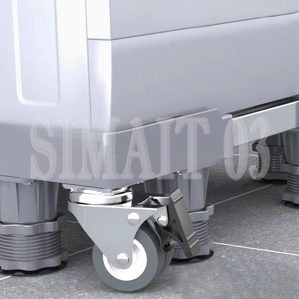 Washing Machine Fridge Stand Adjustable Raised Base Movable Universal Wheels For Washing Machine Laundry Dryer Refrigerator