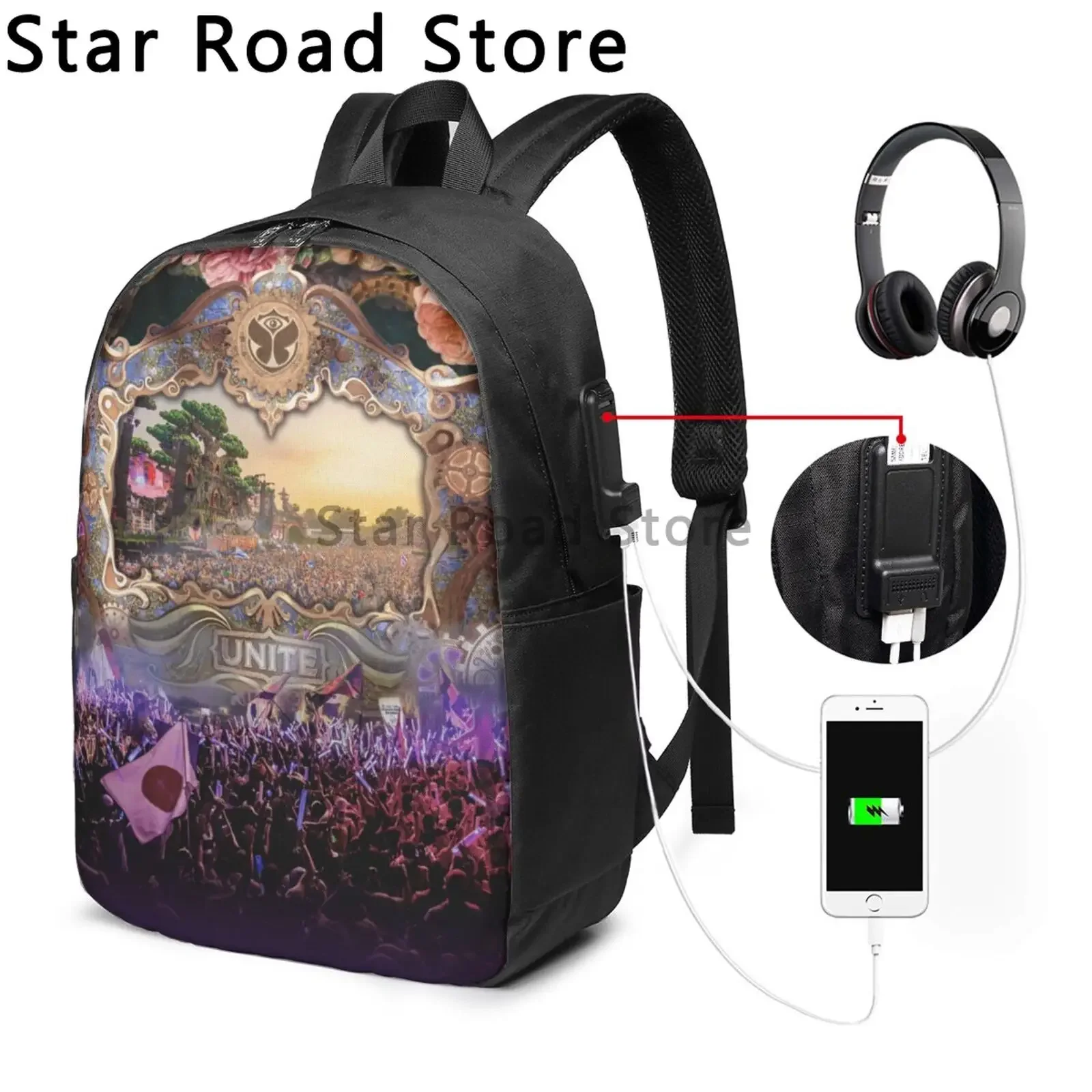 Tomorrowland Mini Backpack Fashion Backpack Girl School Bags Boys Teenagers Backpack Kids Rucksack