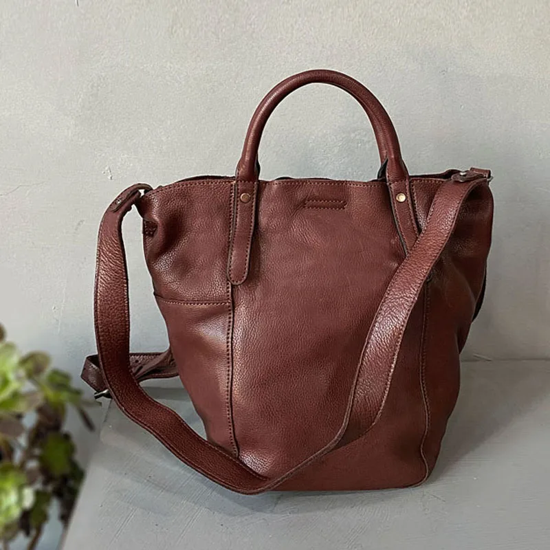 

outdoor party luxury soft first layer cowhide women's handbag fashion casual designer handmade genuine leather shoulder bag