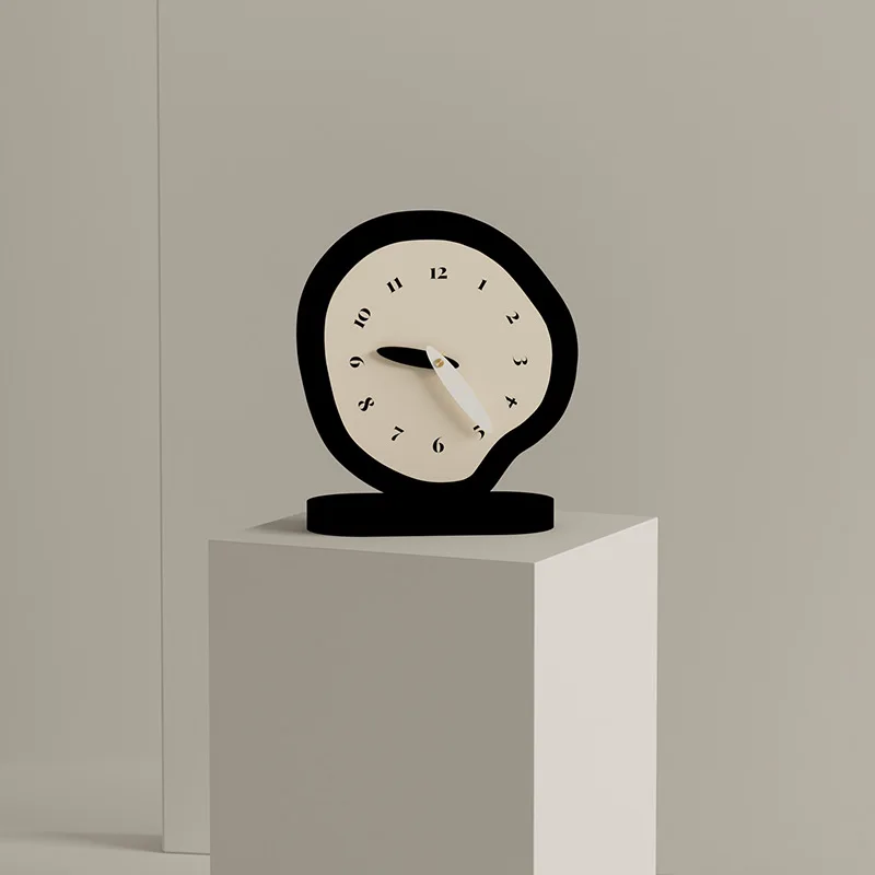 Living room entrance tabletop ornament, hour clock pendulum table mute