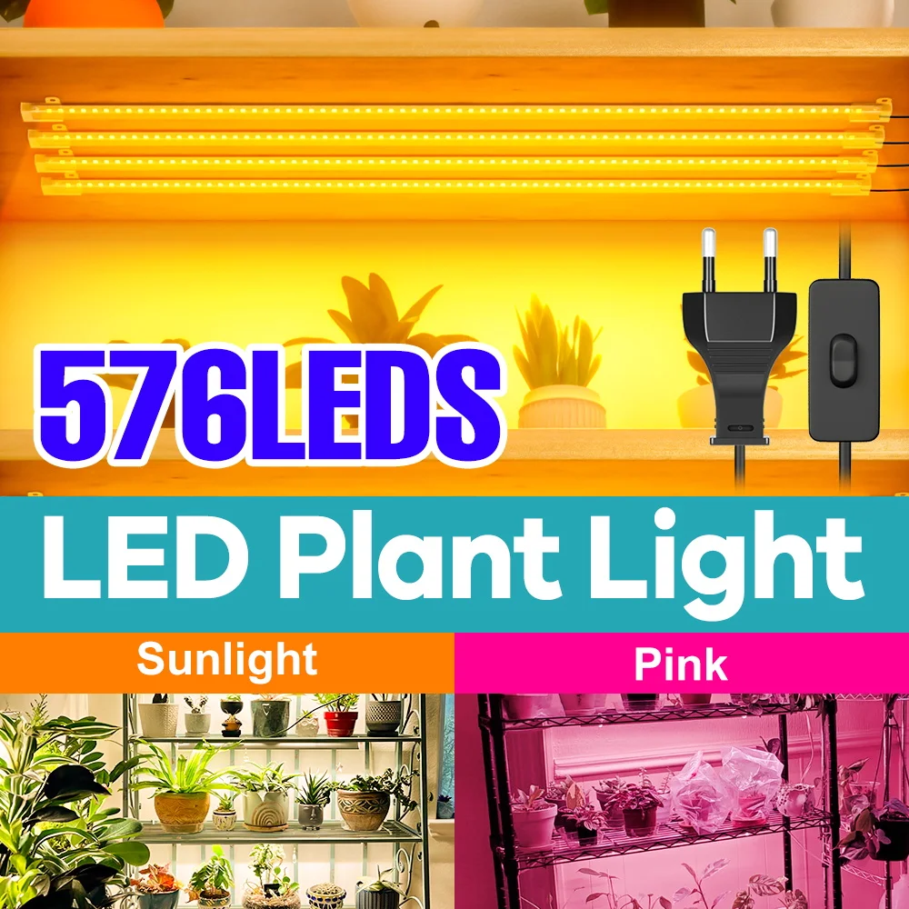 

Full Spectrum Growth Lamp SMD2835 LED Lamp - Can Be Connected in Multiple Rows Greenhouse Flower Supplementary Light