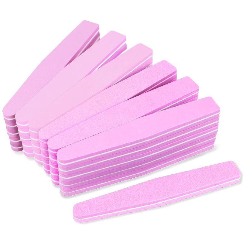 

1/5/10Pcs Professional Nail File Sandpaper Strong Thick Nail Files Buffer For Manicure Sanding Half Moon Lime Nail Tools 100/180