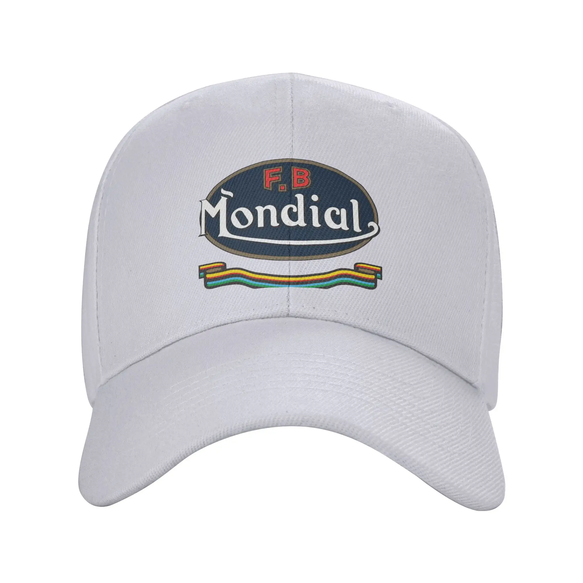 Gorra de béisbol con visera curva Moto-Mondial Fb Ribbon Schwarz Unv, estilo coreano casual tipo trucker