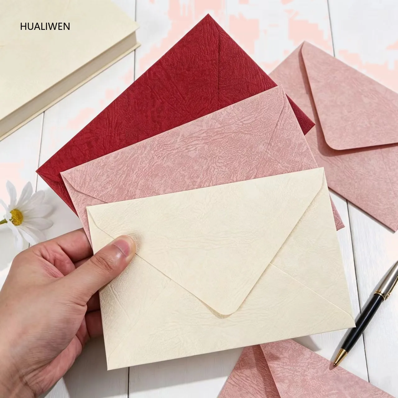 10pcs Premium Thickened Tree Pattern Envelope Vintage Postcard Birthday Invitation