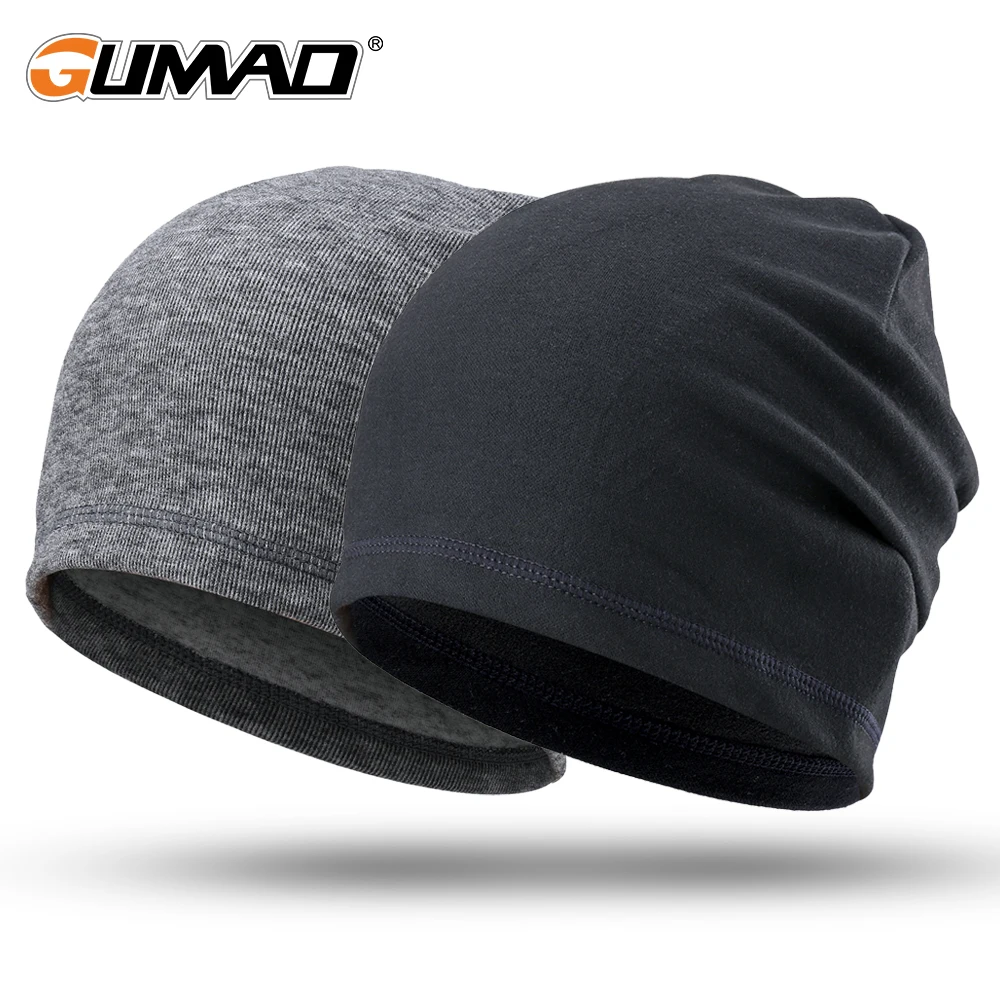 Winter Beanie Hat Thermal Warmer Cap Running Sports Stretch Fit Hats Thin Skiing Hiking Cycling Snowboard Outdoor Caps Men Women