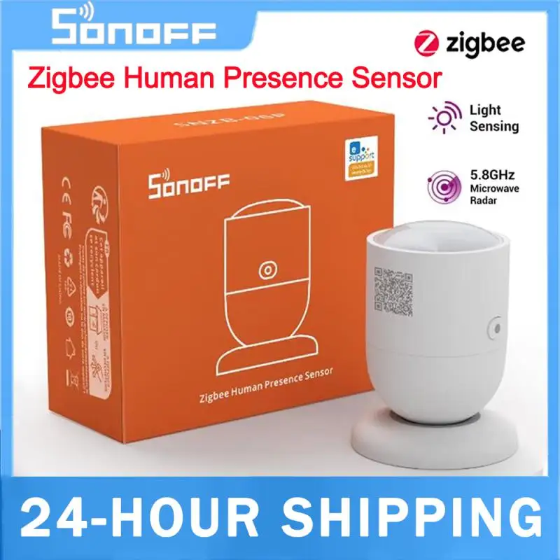 SONOFF SNZB-06P Zigbee Human Presence Sensor Motion Pet Monitoring Sensor Home Warehouse Prevent Theft Security Detector