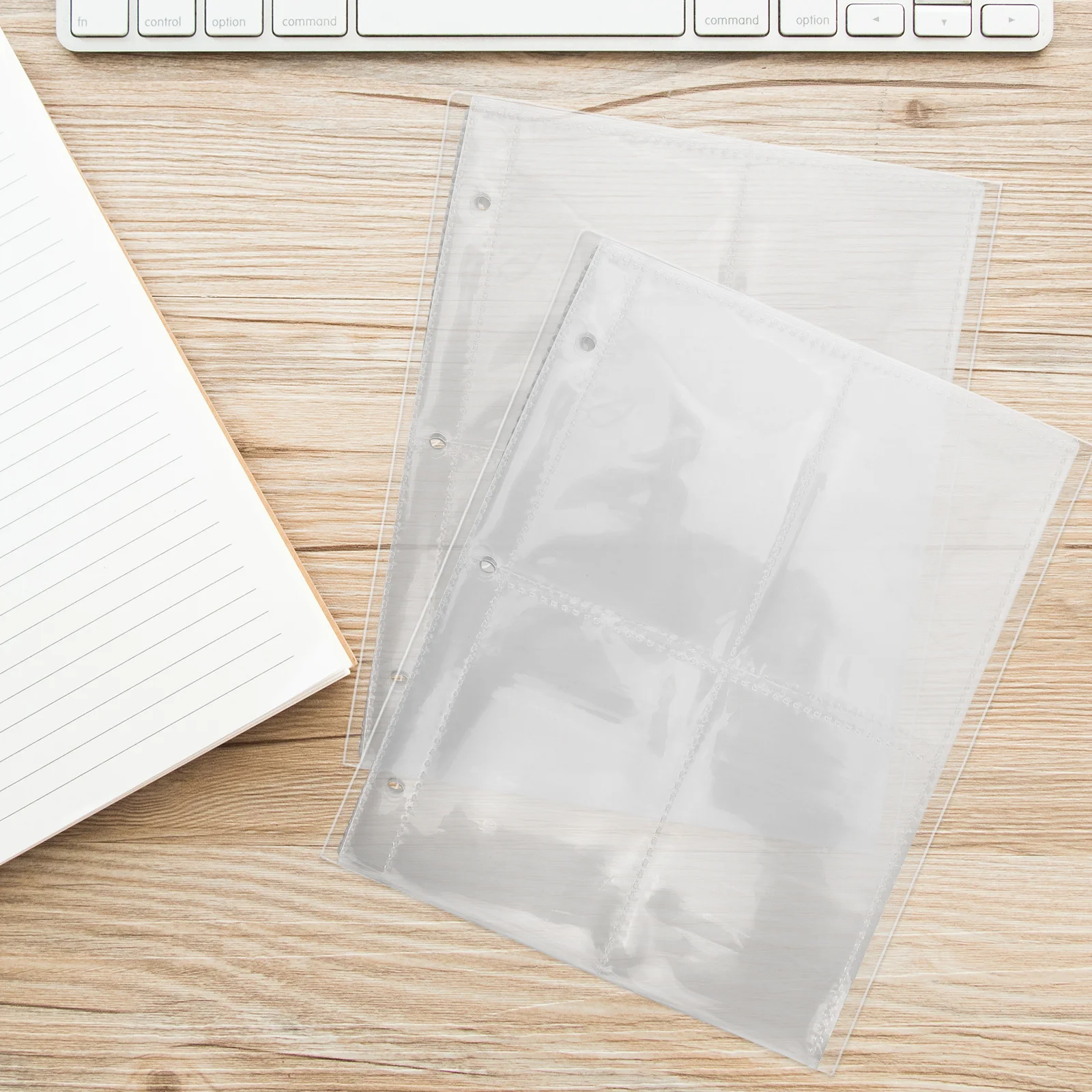 

50Pcs Trading Card Sleeves Plastic Protector for Baseball Soccer Football Cards Organizer Storage Binder Sheets