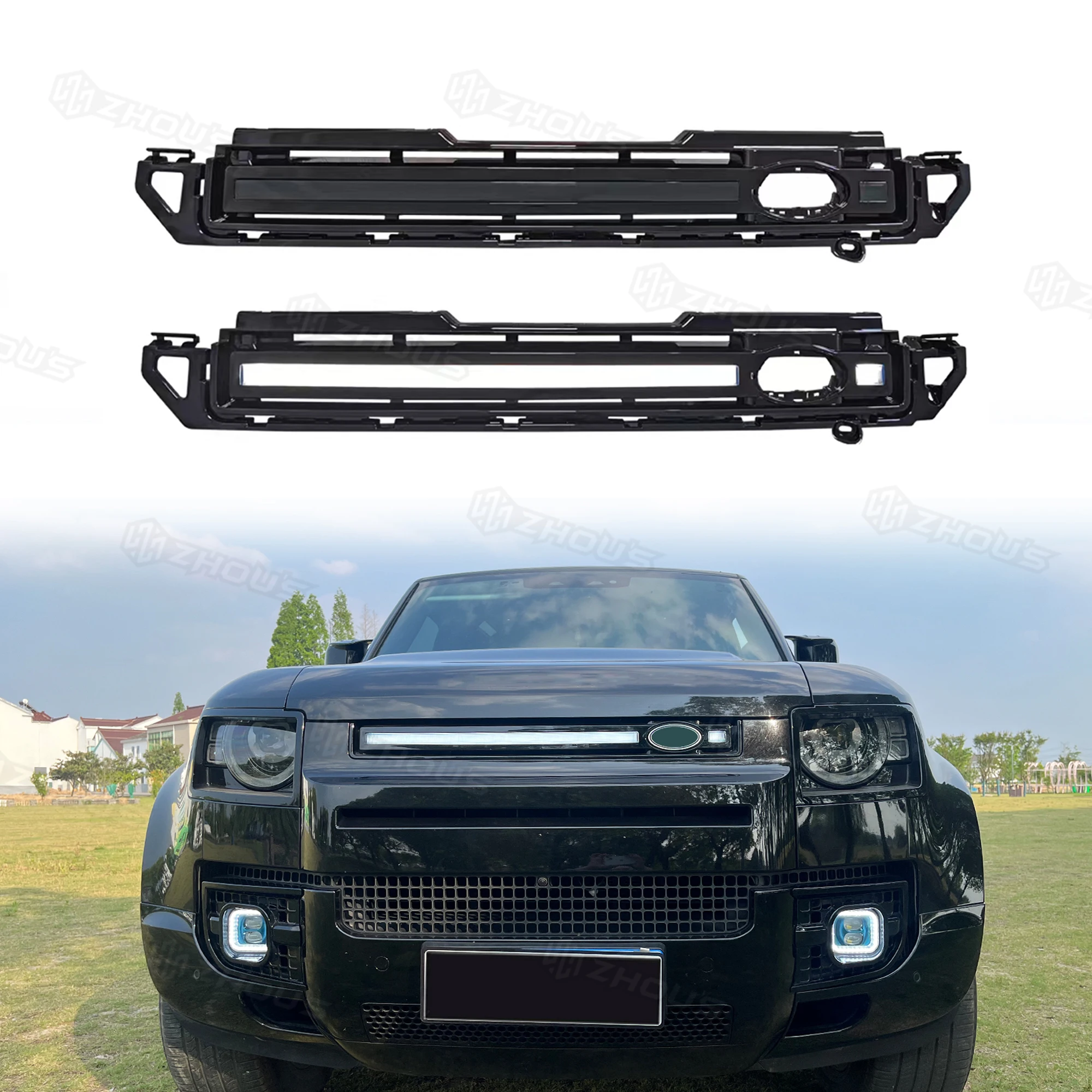 

New Arrival Auto Body Parts Car Bumper Grill Abs Auto Front Grille For Defender 2024 Accessories
