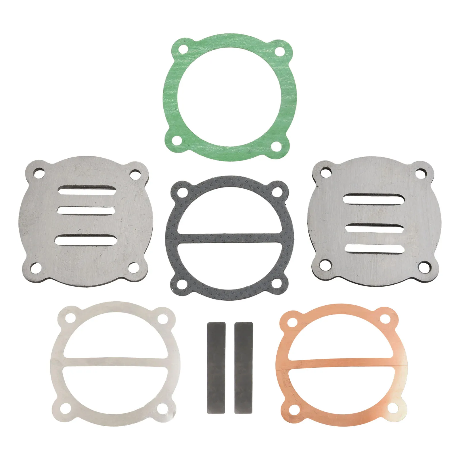 Valve Plate Set, Metal Material, Compatible with 65 Type Oil Free/Oil Machine Air Compressor, 62mm Size, Reliable Replacement