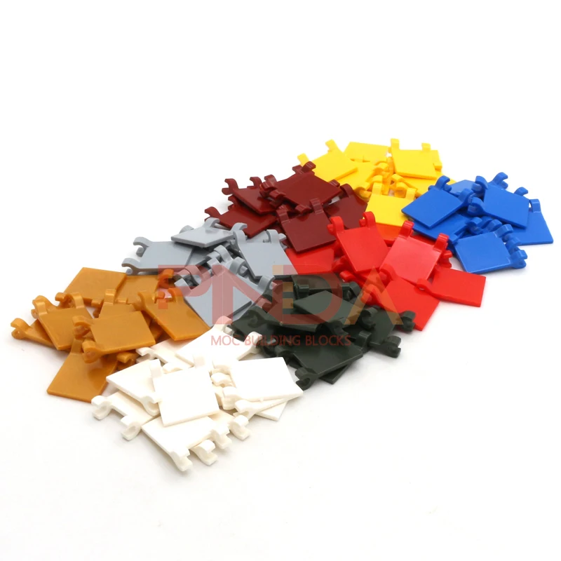 MOC 20개 2335 플래그 2x2 정사각형 블록 2x2 정사각형 쌓기 교체 가능한 블록