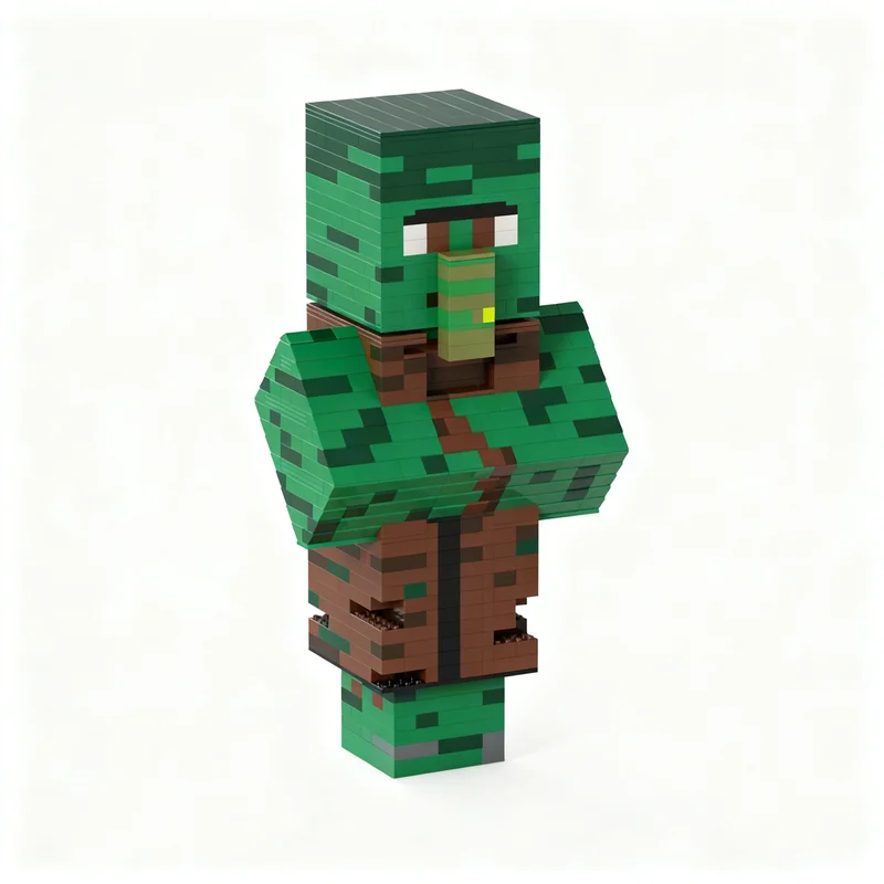 

1027PCS MOC Game Series Zombie Villager Model Building Blocks Display DIY Creative Building Blocks Gift Decoration Assembly Set