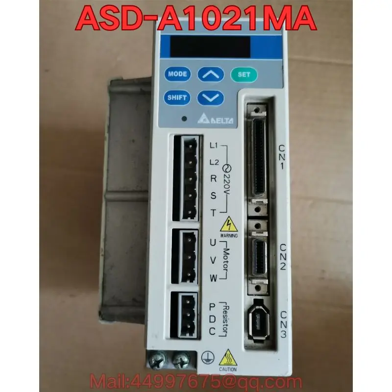 

Second-hand ASD-A1021MA servo drive function test is normal