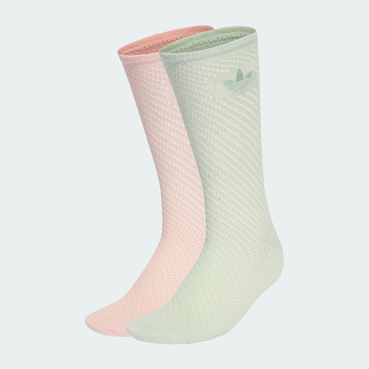 

Adidas Authentic Three Leaves Women's Fashion Soft Socks Two Pairs Set KD8397