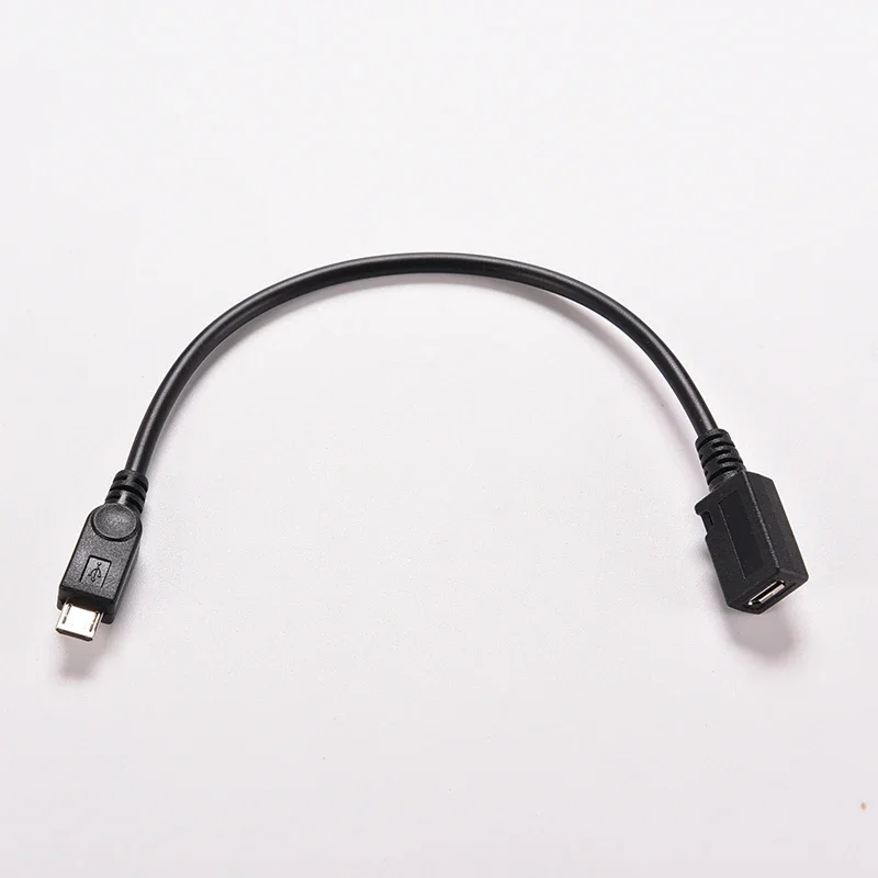 

20cm M/F For Micro USB 2.0 Type B Male To Female Extension Cable Wire Extender Charging Cable Cord